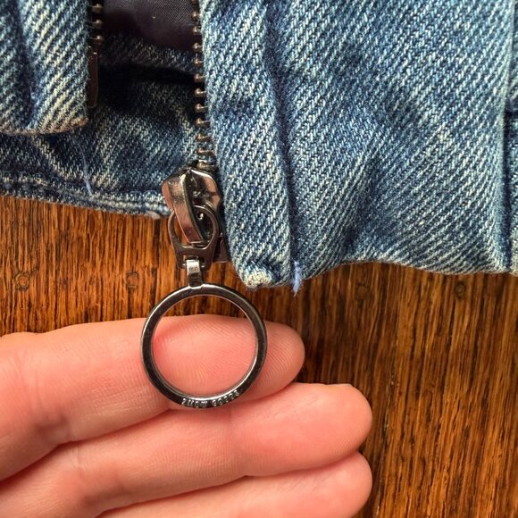 ZARA Man Indigo Denim Kimono Puffer Coat - Picture 8 of 12